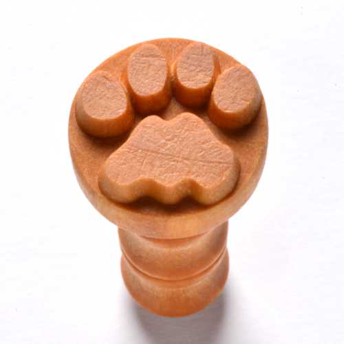 MKM Cat Paw Print 2.5cm wood stamp